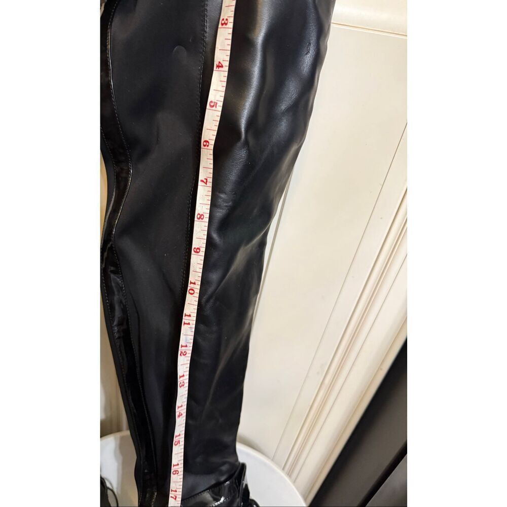 Adriana New York Womens Lace Up High-Heel Over the Knee Marco Boots Black Size 8 - Picture 2 of 16